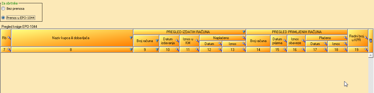 Uplate dobavljačima-obrtnici